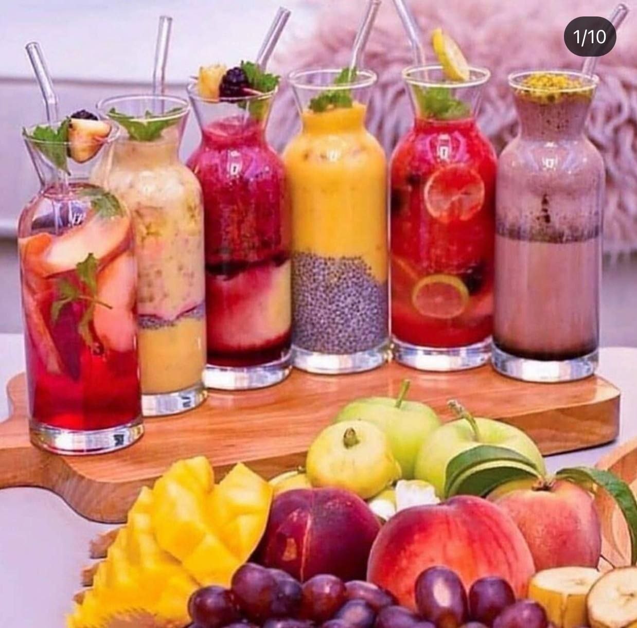 لیوان اسموتی ساده بدون نی تکی