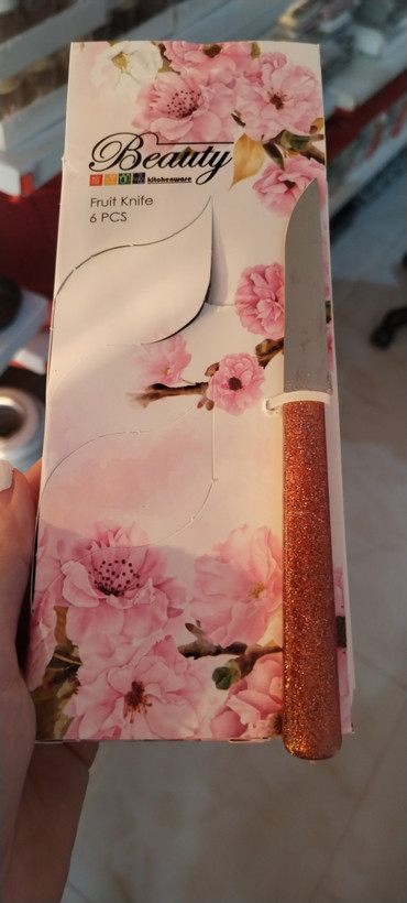 کارد میوه خوری ۶ عددی بیوتی دسته اکلیلی